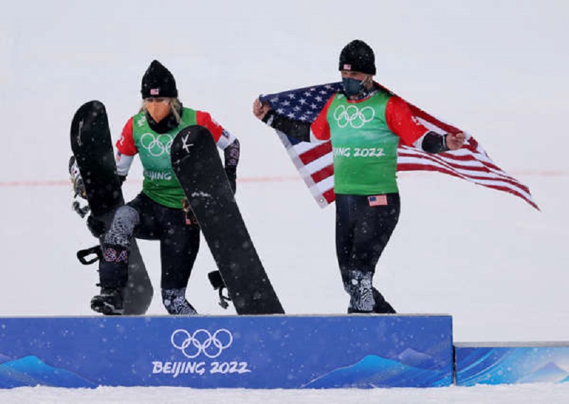 The U.S. Wins Inaugural Mixed Team Snowboard Cross Competition